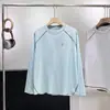 Camiseta Esportiva de Ciclismo Manga Longa Gola Redonda Estampa Contrastante Splicing Estilo Unissex Tendência 8669