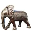 Fabricante de Elefante de Latão Escultura de Animal Grande em Cobre Esculpido Elefante de Latão Banhado a Ouro Atrai-Riqueza Ornamento de Artesanato
