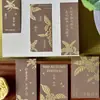 Cartões Suspensos de Caligrafia Estilo Chinês Tradicional para o Festival do Meio Outono, Cartões Combinando com Buquês de Flores, Cartões de Mensagem para Lembranças de Bolos da Lua, Suprimentos Florais