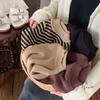 Suéter de estilo coreano para niños, suéter de otoño e invierno para niños y niñas, suéter ajustado de color sólido, suéter elástico de cuello alto para bebés, moda