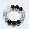 [Tormenta y Nieve] Pulsera de Cristal Blanco Natural para Mujer, Versátil Citrino Aguamarina Moda Blanqueamiento Pulsera al por Mayor