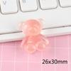 Novos Acessórios de Resina Urso Luminoso de Desenho Animado DIY Cola de Chantilly Patch para Capa de Celular Caixa de Armazenamento de Presilhas Decoração