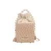 2026 Nova Moda Cor Color Block Corrente Cordão Contas Casual Simples Grande Capacidade Bolsa de Ombro Transversal para Mulheres