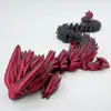 Producto Nuevo Más Vendido Transfronterizo Figura Modelo de Dragón Sin Dientes Impresa en 3D Juguete Colorido con Articulaciones Móviles Dragón de Cabeza Grande