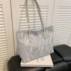 Color Sólido Color Fresco Gran Capacidad Bolsa de Viajero Bolsa Tote de Hombro Nueva para Otoño e Invierno para Mujer Popular Bolsa de Axila