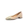 Yingmeier Dos Tipos de Zapatos de Tacón Alto Estilo Francés Estilo Chanel Combinación de Colores Capa Única Zapatos Moda Simple Elegantes Zapatos de Tacón Alto