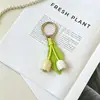 Llavero Colgante Creativo de Tulipán Simulado Modelo de Fruta Cereza Llavero de Coche Colgante Pequeño Accesorios para Bolsos