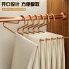 Perchero para pantalones con forma de ganso Clip para pantalones Perchero para pantalones en forma de Z Clip para faldas Artefacto de almacenamiento doméstico Percha para pantalones de aleación de aluminio espacial audaz