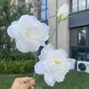 3 cabezas de peonía de ciervo de nieve, flores artificiales, decoración de bodas y hogar, venta al por mayor