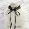 Hermoso Tentador Jia QQ Correa Multiusos Encaje Gargantilla Malla Bordado Camisola Dulce Cinta Fluida Decoración Cuello Accesorio de Moda