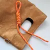 Celebridad de Internet Colgante Tejido Accesorios DIY Miu Semicabado Nudo Chino Cuerda Trenzada Correa para Teléfono Colgante de Bolso Decoración Creativa Hecha a Mano