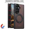 Adequado para capa de telefone com carregamento sem fio Samsung Z Fold 8 Ultra, proteção de 360 graus, fivela de anel rotativa, suporte de suporte magnético no quadro central