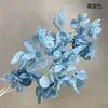Flores Artificiales Colgantes de Techo de Rama Alta: Trébol de Cuatro Hojas, Orquídea Sentimental, Begonia como la Nieve, Flor de Ylang-Ylang, Flor Ding-Dong, Flor de Plumeria