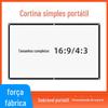 Cortina simples de plástico branco 60 polegadas 16:9 fabricante de cortina de projeção HD 1080p com tela portátil ao ar livre