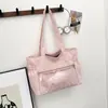 Bolsa de Lona con Forma de Estrella de Pedrería Estilo Coreano Nueva Primavera, Bolso de Hombro de Gran Capacidad, Bolso Casual para el Trabajo