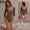 Love City Ropa Interior Sexy Conjunto de Malla Conjunto Pasión Medias Transparentes de Entrepierna Abierta Uniforme de Tentación Sexy de una Pieza Dropshipping