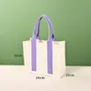 Bolsas de Lona Personalizadas para el Día de San Valentín Chino con Logo para Instituciones Corporativas, Bolsas de Tote en Blanco Estilo Cinta Promocional