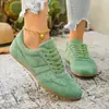 Otoño 2026 Nuevo Exportación Europea y Americana Talla Grande Retro Zapatos de Entrenamiento Alemanes para Mujer, Ligeros y Cómodos Planos Casuales Zapatos al por Mayor