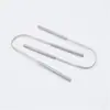Acero Inoxidable 304 Raspador de Lengua Limpiador de Lengua Raspador de Lengua Cepillo para Recubrimiento de Lengua Herramienta de Limpieza Bucal
