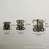 Dobradiça de 1 polegada 1,2 polegada dobradiça de abertura plana de 180 graus Bronze Antigo Prata Dourado 20x17 Dobradiça de Caixa de Madeira