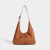 Moda Cruzada Europeia e Americana Novo Estilo Bolsa de Ombro Único Grande Capacidade Textura de Nicho Bolsa Tote Versátil Camurça Pelúcia Bolsa de Axila