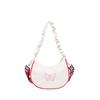Bolso de Mano Plisado con Lazo para Mujer Verano 2024 Distintivo Costuras en Color de Contraste Casual Moderno Bolso de Hombro