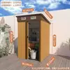 Casa de Armazenamento de Detritos para Ferramentas Externas, Pátio de Jardim, Casa Pequena Móvel de Montagem Externa, Depósito Simples Temporário