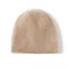 Acessório versátil~Gorro de lã 100% caxemira pura gorro de tricô para homens e mulheres Proteção quente para as orelhas chapéu de lã com aba dobrada