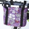 Cesta para bicicleta de montaña, cuadro delantero, plegable, universal, impermeable, de lona, de liberación rápida, cesta para verduras para bicicleta eléctrica, cesta colgante