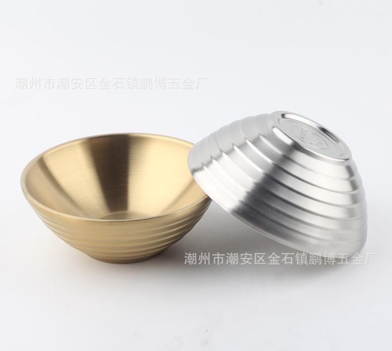 金色双层锥形螺纹碗3