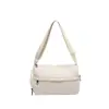 Bolsa de Ombro Grande Capacidade Cor Sólida Simples Casual Nova Moda Primavera 2026 Bolsa de Mão Versátil Elegante Estilo Coreano Tendência Bolsa Transversal
