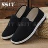 Zapatos de Tela Old Beijing 5517 para Hombre, Casual de Suela Suave Transpirables para Adultos Mayores, de Trabajo con Punta Redonda Suela de Mil Capas Zapatos de Tela Negros
