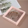 Caja de Almacenamiento de Película PE Caja de Película Colgante Caja Transparente para Exhibición de Joyería Caja para Anillos y Colgantes Empaque de Joyería Anti-Oxidación