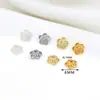 Cor de cobre puro preservando 14K18K cor de ouro preservando suporte de flor tampa de flor suporte de conta conta solta pulseira material Acessórios DIY feitos à mão C02
