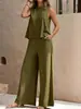 Conjunto Duas Peças Feminino Gola Redonda Manga Morcego Solta Cor Sólida Casual Primavera Outono Roupa Feminina Atacado Transfronteiriço