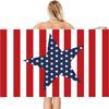 Toalla de Playa de Microfibra para el Día de la Independencia de EE. UU. de Amazon Transfronterizo, Toalla Absorbente de Secado Rápido para Natación, Toalla de Baño
