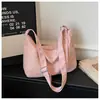 Bolsa de Lona Multicolor de Gran Capacidad para Mujer Estilo Nuevo Primavera y Verano 2026 Bolsa para Estudiante Universitario Clase Viajero Bandolera Bolso Tote