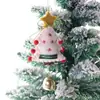 Árbol de Navidad Grande de Fieltro de Lana Decoración Colgante de Regalo Colgante Pequeño Coche de Navidad Colgante Decoración Navideña Colgante de Campana