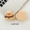 Desenho animado Bright Animal Capivara Urso Feito à Mão DIY Acessórios de Resina Telefone Móvel Caso Hairpin Hole Sapatos Decoração