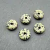 Piedra Natural Ágata Amatista Ojo de Tigre Lapislázuli Hebilla de Seguridad Colgante DIY Nostálgico Accesorios de Joyería Colgantes Productos Semi-Terminados