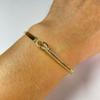 Pulseira de zircônia com nó infinito símbolo oito cruzada comércio exterior pulseira simples estrela de diamante joia de mão da moda