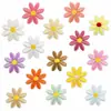 Patches pequenos bordados de margaridas estilo INS para consertar furos em roupas, patches florais para reparo DIY, emblemas termocolantes, etiquetas decorativas bordadas em computador