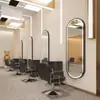 Espejo de Mesa para Barbería Salón de Peluquería Espejo de Pared de Celebridad de Internet de Moda con Luz LED Espejo de Salón de Peluquería de una Sola Cara