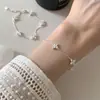 Pulseira de Trevo em Prata de Lei S925 para Mulheres, Design de Nicho, Alto Padrão, Luxo Acessível, Elegante, Versátil, Nova Joia de Mão