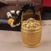 Peças de Mão de Latão Real de Boutique para Presentes Manuais Culturais e Criativos para Homens para Destino e Feliz Peças de Mão de Latão para Destino