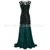 1920 Roupa Feminina Transfronteiriça Amazon Aliexpress Tamanho Plus Vestido de Baile Retrô Paetês Banquete Vestido Longo
