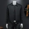 Estação Europeia Primavera e Outono Nova Marca Tendência Jaqueta Masculina Casual de Negócios Gola Lapela Executivo Top Juventude Slim Casaco