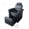 Silla para Pediluvio Sin Masaje, Modelo Sencillo, Almacenamiento, Pediluvio, Acabado en Piel, Negro, Pediluvio Minimalista