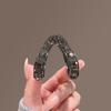 Pinza para el Cabello Pequeña de Metal en Forma de V Simple y Elegante, Accesorio para Coleta para la Parte Trasera de la Cabeza, Pinza para el Cabello Semi-Dulce