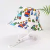 Chapéu de Pescador Personalizado Tendência Estilo Coreano para Crianças, Chapéu de Sol com Aba Larga Estampado Lindo e Moderno para Esportes ao Ar Livre para Bebês